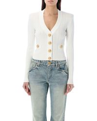Balmain - Knit Cardigan With Buttons - Lyst
