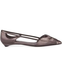 Prada - Satin Ballet Flats - Lyst