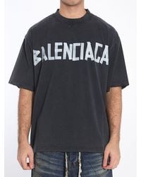 Balenciaga - New Tape Type Medium Fit T-Shirt, Short Sleeves, 100% Cotton - Lyst