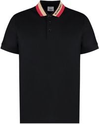 Burberry - Logo Detail Cotton Piqué Polo Shirt - Lyst