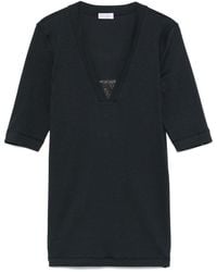 Brunello Cucinelli - Cotton V-Necked Top - Lyst