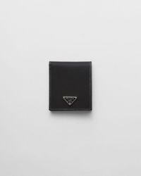 Prada - Mini Horizontal Leather Wallet - Lyst