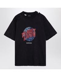 Balenciaga - Planet Earth Oversize T-Shirt - Lyst