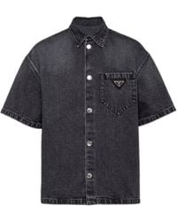 Prada - Denim Shirt - Lyst