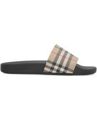 Burberry - Women Vintage Check Slides - Lyst