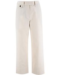Brunello Cucinelli - Chic Cropped Trousers For - Lyst