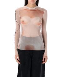 Jean Paul Gaultier - Classic Tulle Top - Lyst