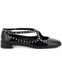 Christian Louboutin - Pilouta Jane Spikes Patent Flat - Lyst