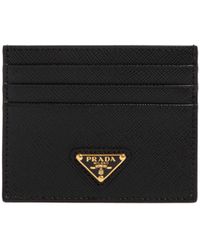Prada - Cred Card Holder Accessories - Lyst