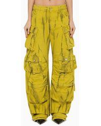 The Attico - Fern Cargo Trousers Hazelnut/Eden - Lyst