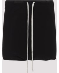 Rick Owens - Mini Cupro Blend Shorts For Ss25 - Lyst