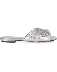 Bottega Veneta - Leather Flat Sandals For - Lyst