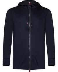 Kiton - Zip-Up Sweatshirt With Adjustable Drawstring Hood - Lyst
