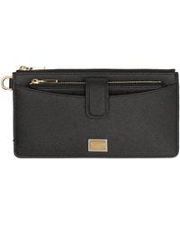 Dolce & Gabbana - Mini Dauphine-Print Leather Wallet - Lyst