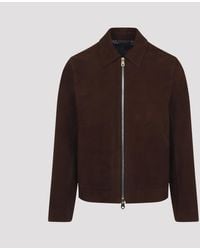 Paul Smith - Regular Fit Leather Jacket - Lyst