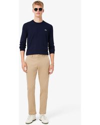 Lacoste - Slim Fit Cotton Chino Pants - Lyst
