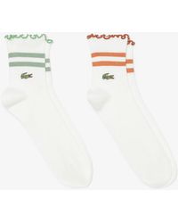 Lacoste - 2-Pack Frilled Socks - Lyst