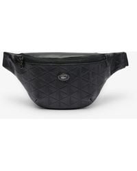 Lacoste - Monogram Embossed Leather Belt Bag - Lyst