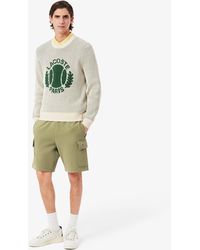 Lacoste - Cotton Fleece Cargo Shorts - Lyst