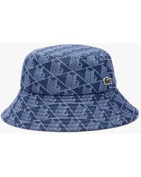 Lacoste - Monogram Bucket Hat - Lyst