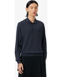Lacoste - Runway Polo Collar Merino Wool Sweater - Lyst