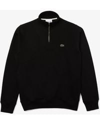 Lacoste - Zip-Up High-Neck Sweatshirt - Lyst