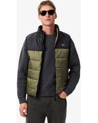 Lacoste - Water-Repellent Puffer Vest - Lyst