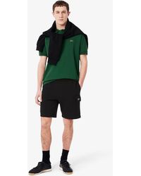 Lacoste - Cotton Fleece Cargo Shorts - Lyst