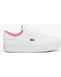 Lacoste - Ziane Platform Leather Sneakers - Lyst