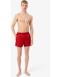Lacoste - Quick-Dry Swim Trunks - Lyst