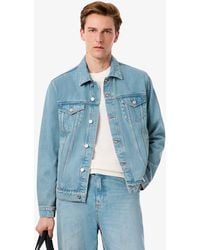 Lacoste - Crocodile Denim Jacket - Lyst