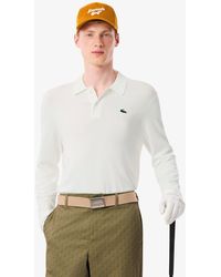 Lacoste - Polo Collar Stretch Golf Sweater - Lyst