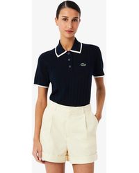 Lacoste - Short Sleeve Polo Collar Golf Sweater - Lyst