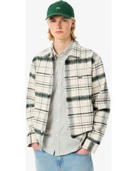 Lacoste - Cotton Plaid Overshirt - Lyst