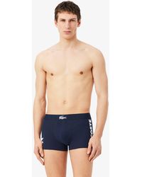 Lacoste - 3-Pack Stretch Cotton Trunks - Lyst