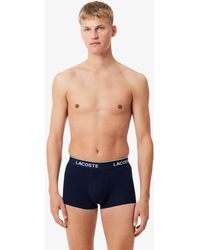 Lacoste - 3-Pack Stretch Cotton Trunks - Lyst