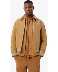 Lacoste - Padded Moleskin Jacket - Lyst