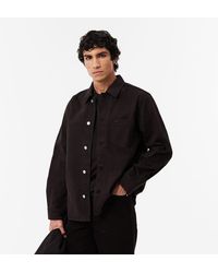Lacoste - Oversized Denim Overshirt - Lyst