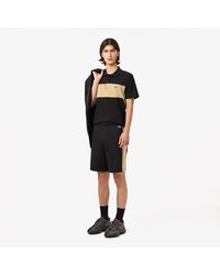 Lacoste - Regular Fit Colorblock Fleece Shorts - Lyst
