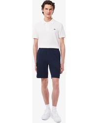 Lacoste - Cotton Fleece Cargo Shorts - Lyst