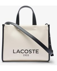 Lacoste - Small Heritage Canvas Tote - Lyst