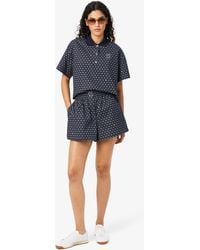 Lacoste - Printed Oversized Bermuda Shorts - Lyst
