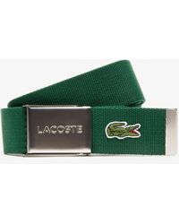 lacoste fabric belt