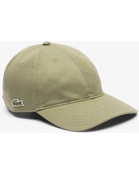 Lacoste - Cotton Twill Cap - Lyst