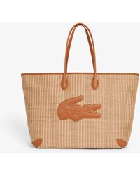 Lacoste - Summer Pack Raffia Tote - Lyst