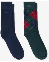Lacoste - 2-Pack Jacquard Socks - Lyst