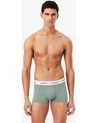 Lacoste - 3-Pack Stretch Cotton Trunks - Lyst