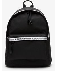 Lacoste - Neocroc Backpack With Zipped Logo Straps - Lyst