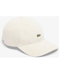 Lacoste - Cotton Velour Cap - Lyst