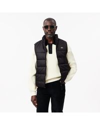 Lacoste - Water-Repellent Puffer Vest - Lyst